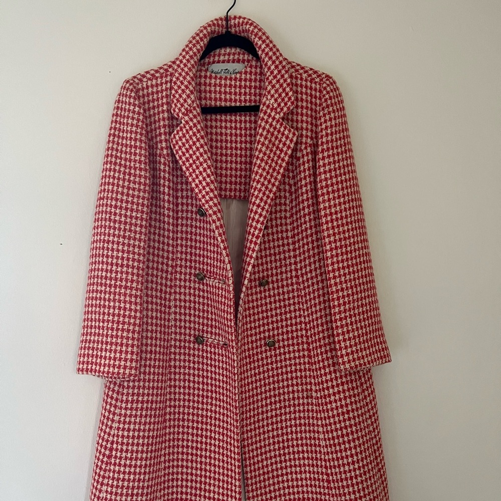 Vintage Marshall Field’s Gingham Peacoat